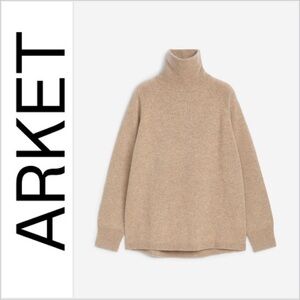 Arket Cashmere blend Chunky Knit Turtleneck Sweater XS/S